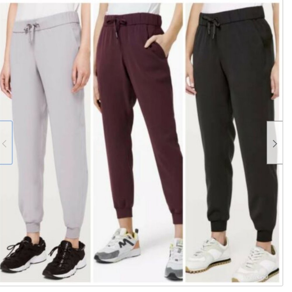 NWT lululemon On the Fly Jogger WOVEN Easy Care Pink Taupe  28"  Size 6 8 - Picture 5 of 8